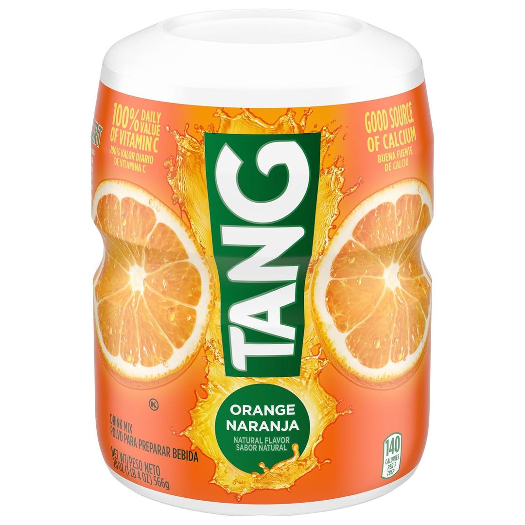 Tang Orange Sweetened Powdered Drink Mix 1 Count 20 oz Canister (EXP 03/16/28)