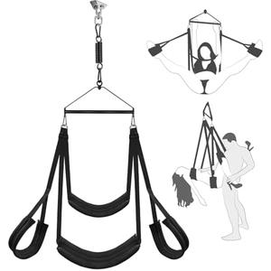 RNPFOR 360 Degree Sex Swing for Adults Couple Sex Toys Comfortable Adult Sex Restraining Set Adult Tools Bondage Restraints BDSM Set Adjustable Straps for Couples Lovers