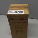 Electric Citrus Juicer Rechargeable - Electric Juicer Machines with USB and Cleaning Brush Portable Compact Juicer for Orange, Lemon, Limes (White)