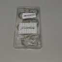 AmazerBath Shower Curtain Hooks, Nickel Shower Curtain Hooks Rust Proof, Non-Slip Simple Double Hook Shower Curtain Hooks for Shower Curtain, Sturdy Shower Curtain Rings, 12Pcs