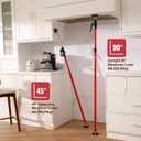 Cabinet Jacks for Installing Cabinets Heavy Duty Support Pole Drywall Lift Premium Dust Barrier Poles Telescopic Adjustable 2-Pack
