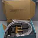 Cobbe Bathroom Faucets for Sink 3 Hole, 4 Inch with Pop Up Drain and 2 Supply Hoses, 2 Handle Centerset Bathroom Faucet for Sink Vanity, Brushed Gold, 2 Pack