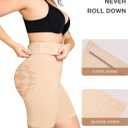 Lover-Beauty Women's High Waist Shapewear Tummy Control Seamless Body Shaper Shorts (Medium-Large, Beige)