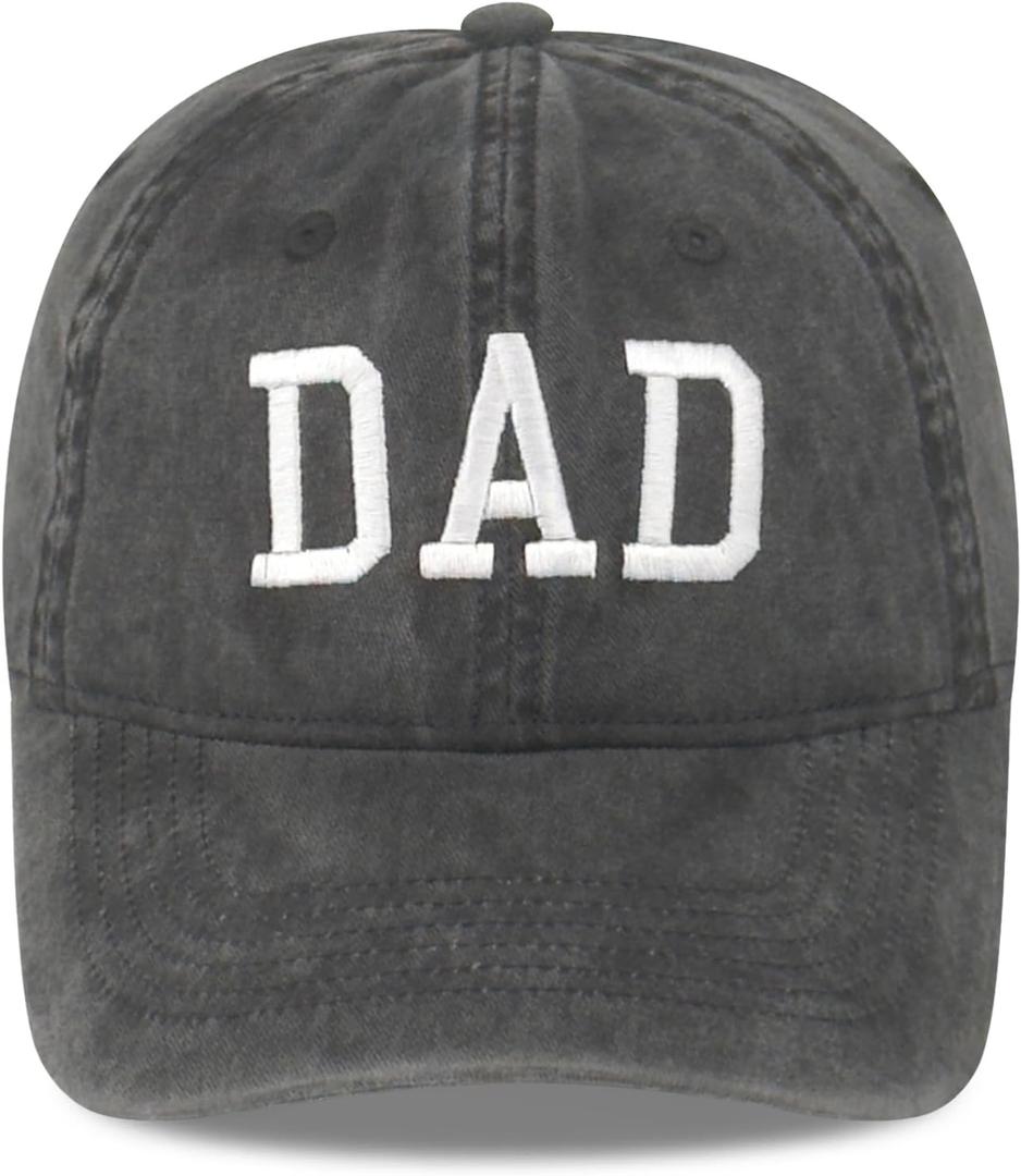 Vintage Embroidered Baseball Cap, Adjustable Cotton Dad Hat for Men Women, Retro for Birthday Holiday (One Size)