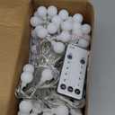 100ft Globe String Lights Indoor Outdoor Waterproof, 200 LED Christmas fairy Lights Plug in with Remote, Connectable Hanging Lights for Bedroom Classroom Camping Patio Wedding Garden Decor, Warm White