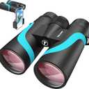 15x55 HD Binoculars for Adults, High Powered, Large View, BAK4 Prism, Waterproof, Lightweight for Bird Watching, Hiking, Travel, Cruise Trip with Phone Adapter (Blue)