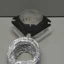 DVC-180 Magnetic Dryer Vent Coupling Connector Kit Easy to Clean Quick Connector Including a 3.3ft 4" Duct and two Clamps