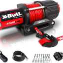 X-BULL 4500 lbs Winch 12V Electric Winch Kits with Fairlead, ATV/UTV Winch with Waterproof Synthetic Rope Winch with Wireless Remotes and Mounting Bracket