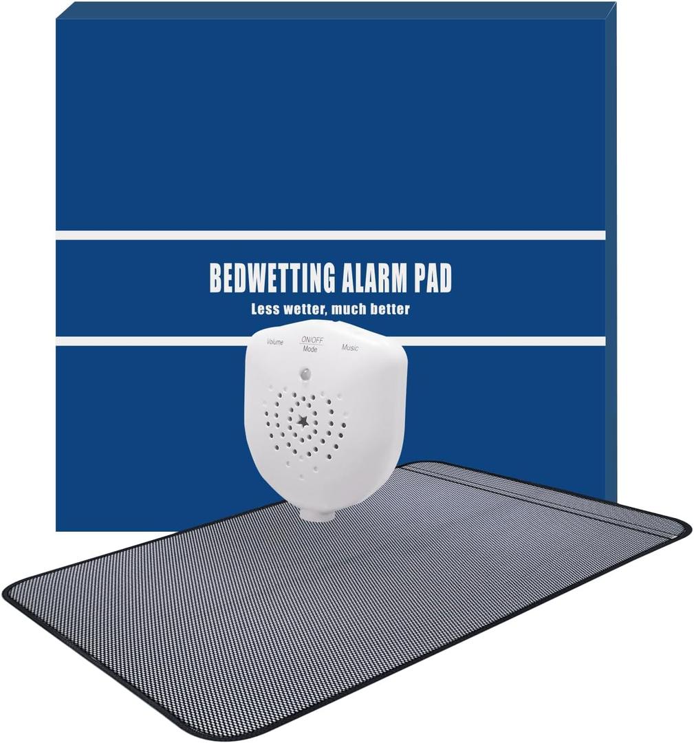 Bed Wetting Alarm Pads for Children and Elderly, Pee Alarm with 3 Working Modes and Volume Control,USB Rechargeable