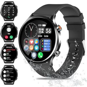 Smart Watch 2025 Upgraded, 1.39" HD Fitness Watch for Men/Women, IP68 Waterproof Watch with Heart Rate/Blood Oxygen/ Sleep Monitor 110+ Sports Modes, Long-Lasting Battery Compatible with Android/iOS