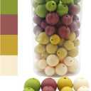 Silicone Loose Beads 12mm 15mm Mix 80pc DIY Beads for Jewelry Keychain Making (Colo 3)