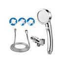 High Pressure Handheld Shower Head with ON/OFF Pause Switch 3 Spray Modes Water Saving High Pressure Shower Heads,Detachable Showerhead Set Equipped with Stainless Steel Hose and Brackets (Modern)