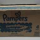 Pampers Swaddlers Diapers, Size 4 (15-34 lbs), 150 Count, Absorbent, Keeps Baby Dry and Comfortable, Skin Safe Disposable Baby Diaper 