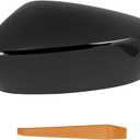 Right Passenger Side Mirror Cover Cap Compatible with Mazda CX-5 2017-2023 (2nd Gen KF) | Jet Black Mica (Color Code: 41W) | Direct Replacement Door Wing Mirror Housing -NOT for 2016.5 Old Body