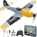 RC Plane, 3 Channel Remote Control Airplane, 6-axis Gyro Stabilizer BF-109 RTF RC Airplane with 2 Batteries, Easy to Fly for Beginners Adults and Kids