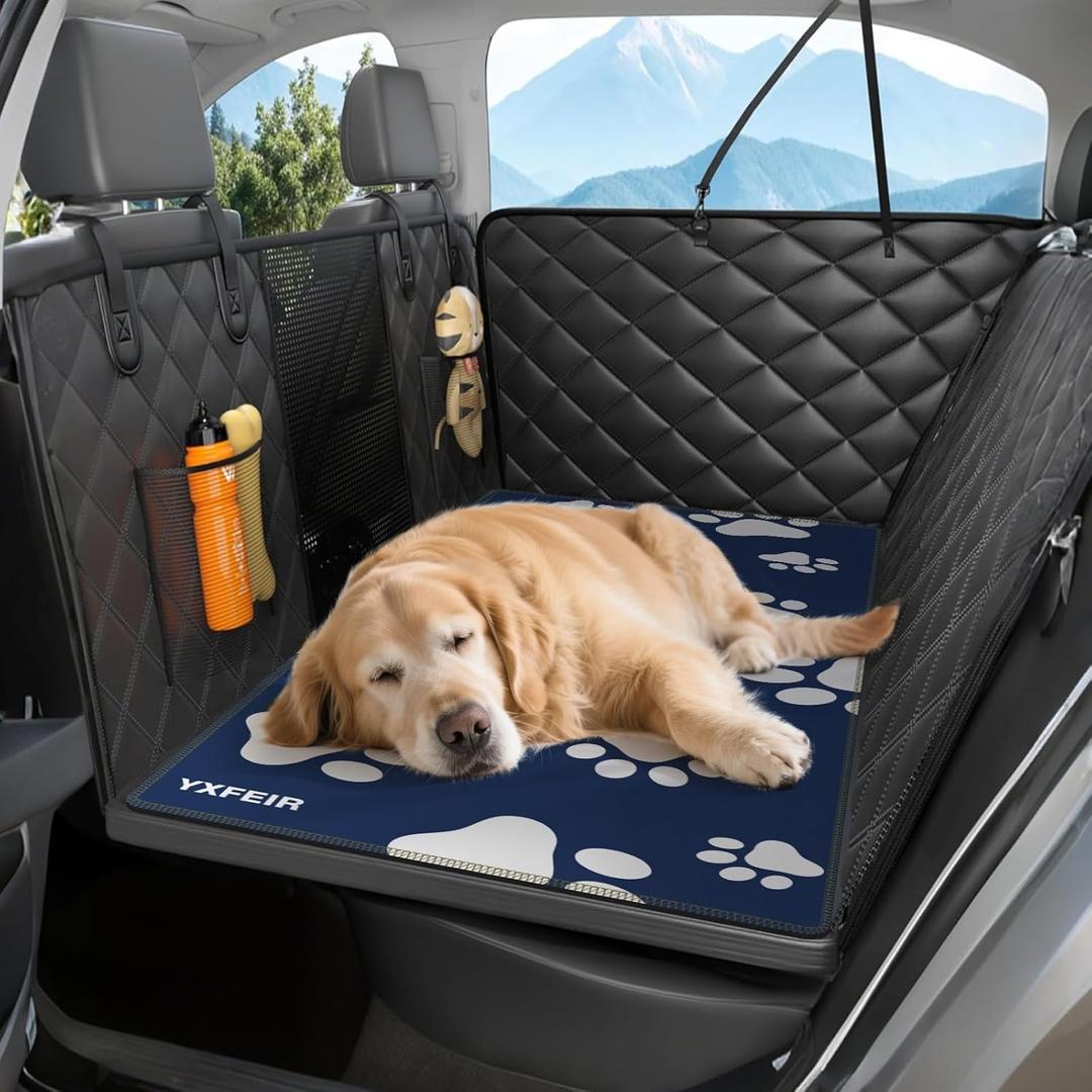 Non-Slip Pet Bed Mat for Back Seat Extender, Backseat Pet Bed Mat, Hair Resistant Dog Blanket for Hard Bottom Dog Car Seat Cover, Anti Slip Pet Linner Backseat Cover 54in X 24in