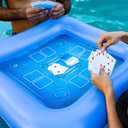 Poolcandy Floating Game Table with Waterproof Playing Cards  28 Inflatable Pool Card Table, Puncture-Resistant Vinyl, Self-Floating Poker Game Set