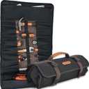 WELKINLAND 18-Compartment Tool Roll - Waxed Canvas - Waterproof - 17" - Organizer