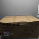 Big and Tall Office Chair, Ergonomic Leather Reclining Chair with Footrest, High-Back Comfy Executive Computer Desk Chairs with Lumbar Support, Wide Seat, 400LBS (Beige)