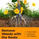 Craft911 Stand Up Weed Puller Tool with Long Handle - Dandelion Weeding Tool, No More Bending