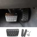 Hoolcar Anti-Slip Brake Foot Pedal Cover for 2007-2020 Jeep Wrangler JK JKU JL JLU JT, 1PC (matte black)