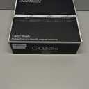 GO&SO Black Lamp Shades Set of 2, Drum Lampshades with Laser Drilling Design, Medium Lampshade 13" Top x 13" Bottom x 10" High, Lamp Shade For Tablelamp,Floor Lamps,Wall Hanging, Assembly Required