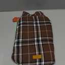 Kuoser Waterproof Dog Coat, Reversible Dog Jacket for Medium Dogs, Adjustable Durable Doggie Winter Coat Warm Puppy Cold Weather Apparel, Brown M (Medium (Pack of 1)