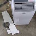 BLACK+DECKER Portable Air Conditioner, 8,000 BTU (3,950 BTU SACC) for Rooms up to 400 Sq. Ft., Portable AC with Follow Me Remote Control and Window Kit, BPACT08WT, White