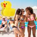 Sotiff Yellow Duck Piñata 13.8 Inch Cute Duck with Piñata Stick Blindfold Gender Reveal Confetti for Boy Girl Baby Shower Beach Pool Birthday Easter Party Decorations