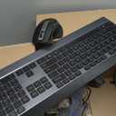 RAPOO Wireless Keyboard and Laser Mouse Combo,Multi Device (Bluetooth 4.0+3.0+2.4G) Keyboard and Mouse Set,Ultra-Slim Computer Keyboard Compact Design for Windows/Android/Mac OS