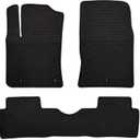 Car Floor Mats Custom Fit for Hyundai Kona 2018 2019 2020 2021 2022 2023 (Non Electric Models) Odorless Washable Heavy Duty Rubber (All Weather) Floor Liners Black