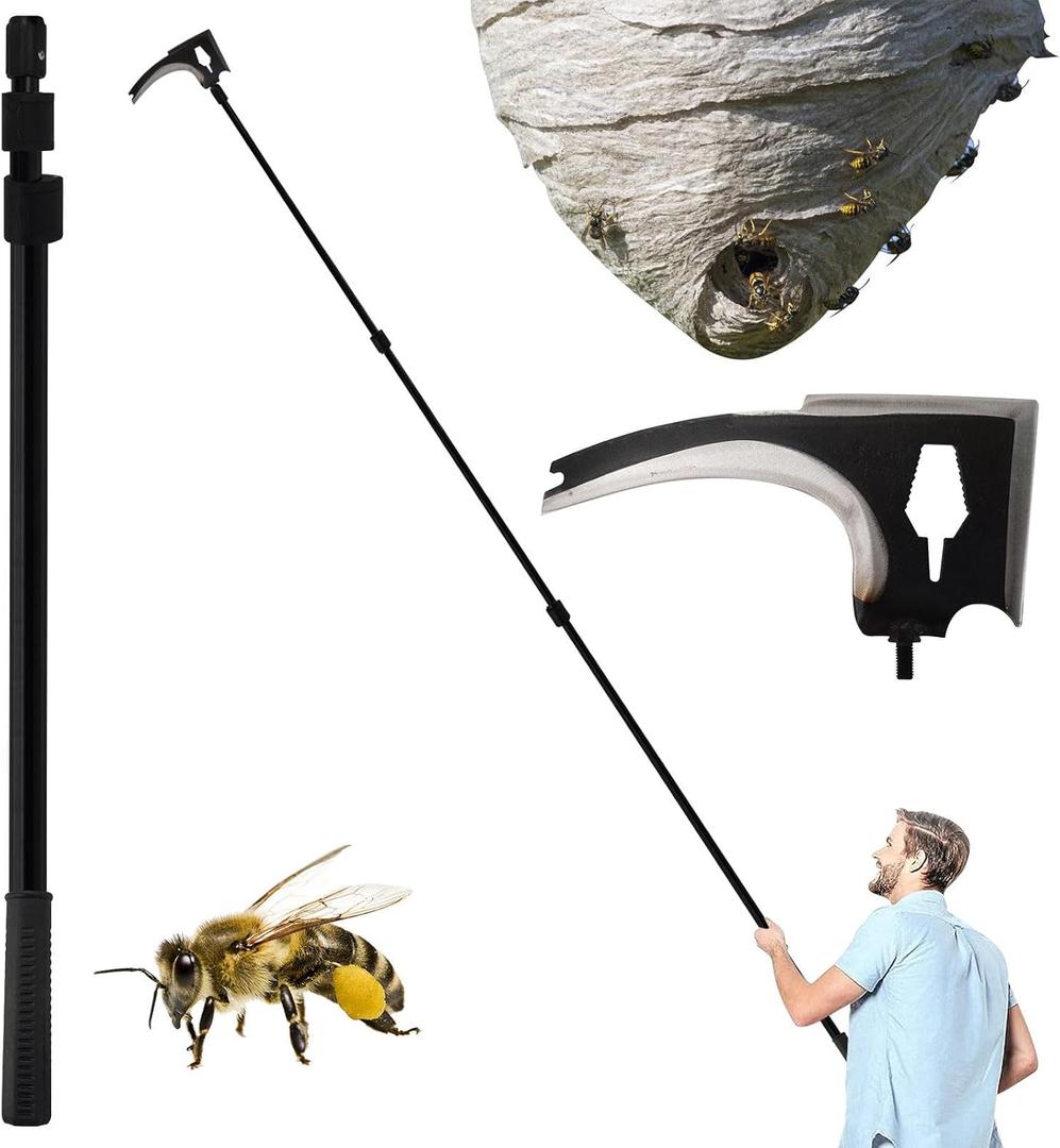 Wasps Nest Remove Tool Scraper Kit for Clean Hornets Yellow Jacket Bee Huge Nests Removal Trap