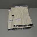 2 x ORTIGIA Farmhouse Lumber Pillow Covers Decorative 12x20 Textured Pillowcaes with Scalloped Edge Pillow Case for Couch Sofa Bed Cushion Living Room Green