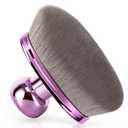 Extra Large Body Makeup Brush For Self Tanner, Leg Makeup &Bronzer Blend,116mm Oval-headed Kabuki Brush More Even Application, Sunscreen Face&Back Makeup Brush, Wet&Dry Use- Purple, Patent Pending