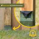 Postsaver Pro-Wrap Large | Pack of 10 | Fits 5x5 to 6x6" Square and 6 to 7" Round Posts | Fence Protector | Dual-Layer Rot Protector | Wood Protector (10)