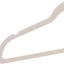 Amazon Basics Space Saving Slim Velvet Non-Slip Suit Clothes Hangers, Sturdy Construction, Closet Organizer, Pack of 50, Blush Pink/Rose Gold