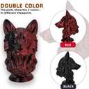 HP3DF 3D Printer Filament, Silk PLA, Color Changeable PLA Filament 1.75mm, Changes Color with Light and Angle, Dimensional Accuracy+/-0.02mm, 1KG Spool (2.2 lbs), Fit Most FDM Printer(Silk Red Black)