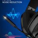 Jeecoo 2.4GHz Wireless Gaming Headset with Microphone for PC PS5 PS4, Bluetooth 5.3 Gaming Headphones with Noise Canceling Mic for Laptop, Mobile, Mac, Stereo Sound, 50+Hr Battery, Low Latency