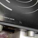 AMZCHEF Double Induction Cooktop with Removable Griddle Pan Non-stick, 1800W 2 burner Portable Induction Stove With Sensor Touch 9 Power Levels, 99 Min Timer, Black