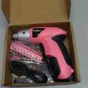 Hi-Spec Small Electric Screwdriver, Mini Drill Set, Rechargeable 3.6V Cordless Screwdriver with 26 Driver Bits, Power Tool for Small Projects & Home Use, Pink