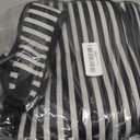 Camping Cooler Backpack 30 Cans, Soft Backpack Coolers Insulated Leak Proof Travel Cooler Bag Waterproof Lunch Picnic Beach Work Trip Thermal Bag Drink Beverage Beer Bag Cooler (Black White Stripe)