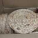 50 Set 13 Inch Round Woven Placemats with Pearl & Rhinestone Napkin Rings