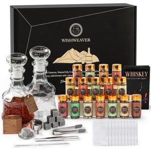 Alcohol Infusion Kit,16 Natural DIY Whiskey Making Kit for Infusing Bourbon,Rye, Gin, Vodka,Tequila, Rum with Custom Botanicals, Perfect Alcohol Infusion Kits Stocking Stuffers for Men, Dad, Husband