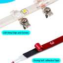 Pontoon Boat Light, Marine Led Light Strip for Duck Jon Bass Boat Sailboat Kayak Flex Lighting for Boat Deck Light Accent Light Courtesy Interior Lights Fishing Night, White, 12v (5m (16.4ft))