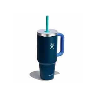 Hydro Flask 40 Oz Travel Tumbler with Handle, Lid and Straw - Insulated Stainless Steel in Sugarplum