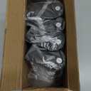 8 Pack Hat Racks for Baseball Caps, Stainless Steel Hat Organizer for Baseball Cap, Hat Holder Storage Organizer, Hat Hanger Strong Adhesive/Wall Drilled for Door, Bedroom, Closet(Black 6 in)