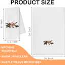 Christmas Alligator Pelican Lobster Kitchen Towels, Coastal Beach Christmas Decor, Winter Holiday Xmas Animal Decorative Dish Tea Hand Towels for Kitchen Bathroom, 16x24 Inch yuxianiao