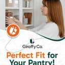 Glass Food Storage Jars with Airtight Lids Wide Mouth Pantry Containers, Thick BPA-Free Glass, Moisture & Insect Resistant, Customizable Labels Included 50 oz x 3