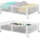 Under Bed Storage, Under the Bed Storage Containers with Wheels, Under Bed Shoe Storage Organizer Drawer for Bedroom Clothes Shoes Blankets -2Pack