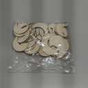 60 Pcs Moon Wood Cutouts Crafts Wooden Moon Shaped Slices Embellishments Unfinished Wood Ornaments for DIY Projects Home Decoration (1.58x2 in)